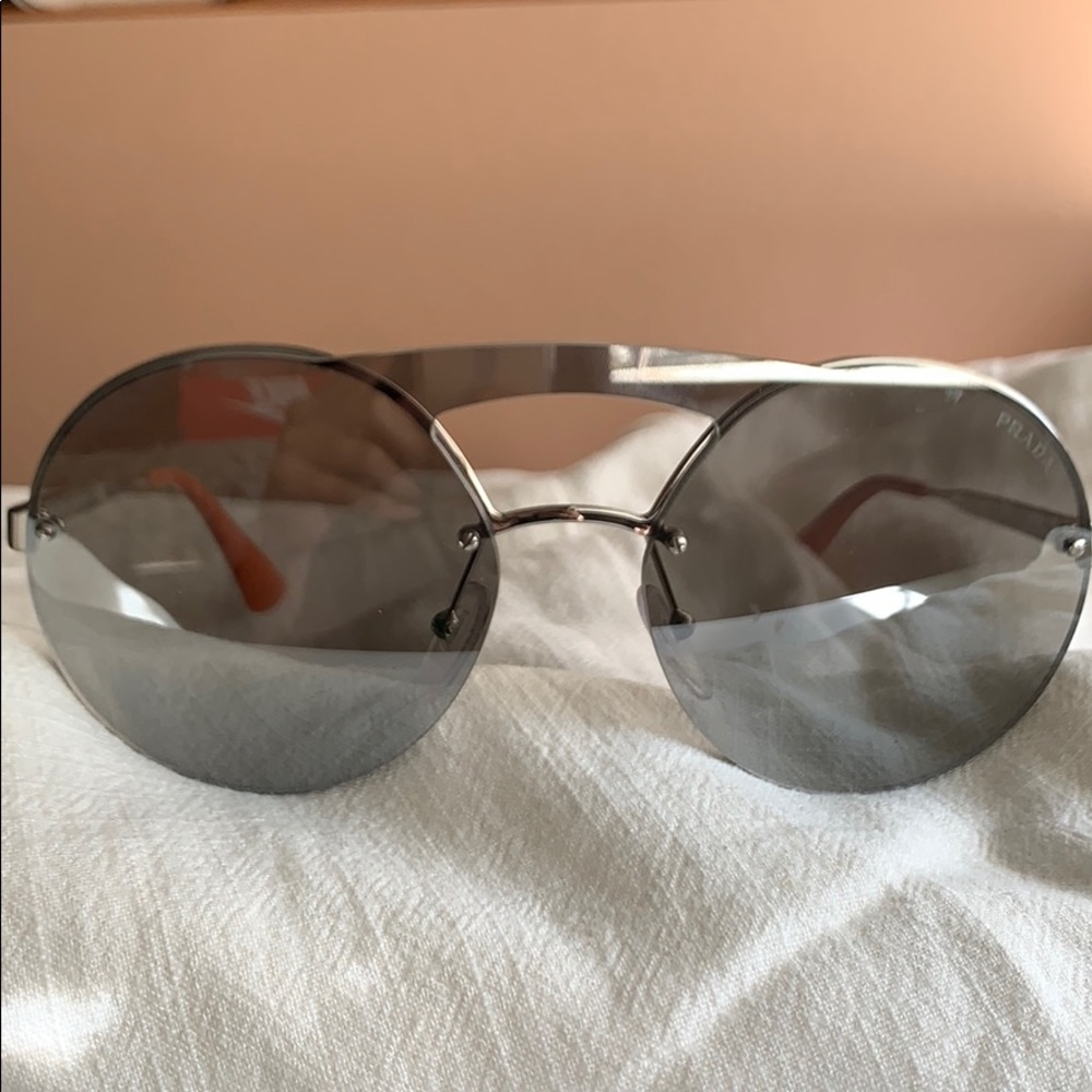 Prada Sunglasses Pale Gold with Brown Gradient - Picture 4 of 5